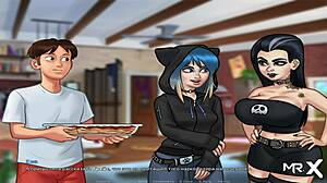 summertimesaga jerks off her pussy