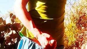 Young Gay Man Strokes His Hard Cock Alone In Bedroom