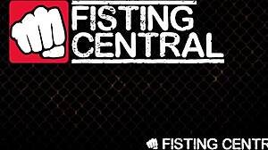 Fistingcentral - a professional matures up and finds his subordinate masturbating