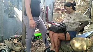 latina milf michell and paula get anal outdoors in homemade compilation