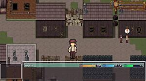 Damn, small-titted anime girl strips near clueless guys!