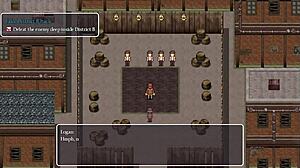 Damn, small-titted anime girl strips near clueless guys!