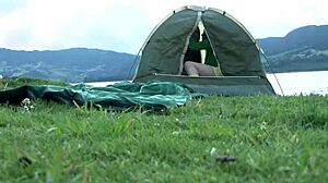 Watch these Colombian lesbians fuck at camp?