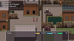 Damn, small-titted anime girl strips near clueless guys!