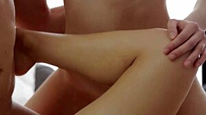 Hot teen babes play in group threesome