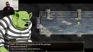 Karryn prison hentai game with big tits and ass masturbation