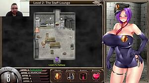 Karryn prison hentai game with big tits and ass masturbation