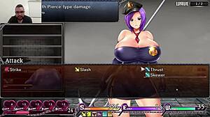 Karryn prison hentai game with big tits and ass masturbation