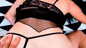 skinny milf wife feels intense pleasure with open ass hole