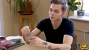 Fist4k Chick Fists with Boyfriend in Kitchen Game