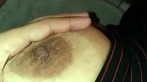 She called me to watch Netflix and fell asleep on my lap, I secretly filmed her beautiful tits