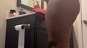 Naejae Grinds Her Pussy Hard on Bathroom Counter Towel