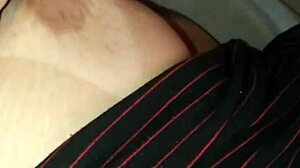 She called me to watch Netflix and fell asleep on my lap, I secretly filmed her beautiful tits