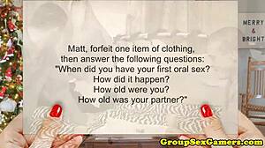 Real homemade amateur group with spitroasting and blowbang action