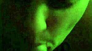 Amateur luna with piercings gives a blowjob