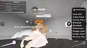 blonde beauty rides big black cock in doggystyle and missionary roblox porn