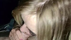 S sexy girl sucks dick in truck city center