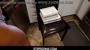 stepson4k - huge tits brunette stepmom anissa kate moans as stepsons cock thrusts deep