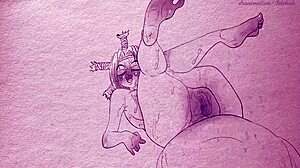 i drew this hentai animation of menchi from hunter x hunter with pens and pencils, but it turned out all sexy and wrong