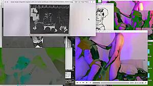 Twink gets bareback fucked on webcam desk