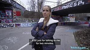 i'm kinuski and i fucked a big spanish cock outside under the tunnel for money