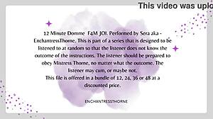 F4M Femdom Joi Session 6 Of 12 With Domination And Orgasm