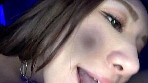 Young Japanese Amateur Gives Intense Blowjob With Natural Tits Shaking For Creampie