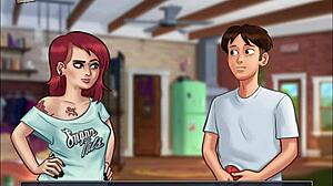 I am exploring summertime saga 64 with its anime cartoon elements