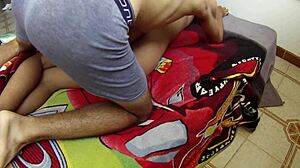 gorgeous brunette bent over in doggystyle cumshot missionary without condom