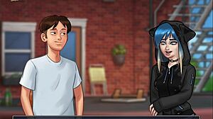 I am exploring summertime saga 64 with its anime cartoon elements