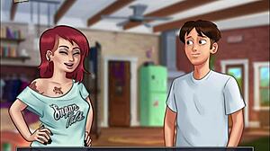 I am exploring summertime saga 64 with its anime cartoon elements