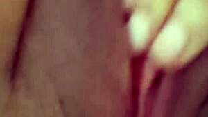 Indian teen babe masturbates her shaved pussy before work