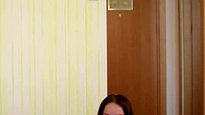 petite milf explores escort life in secret hotel filming