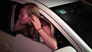 Teen girl Alexis Crystal gets into public sex orgies