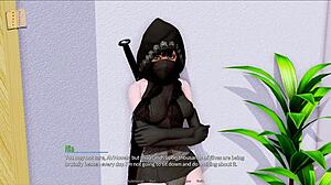 Exploring the harem hotel in game episode 381.