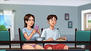 Summertime saga 159 with small 18+ tits and big cock