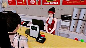 Exploring the harem hotel in game episode 381.