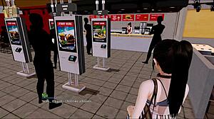 Exploring the harem hotel in game episode 381.