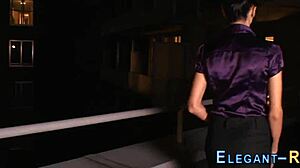 classy whore solo rubs with toys and heels