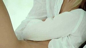 fingering leads to orgasms in sensual lesbian sex