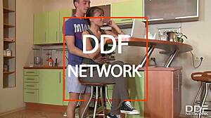 Russian babe Jessy ditches homework for deep fuck