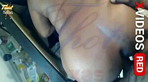 Thick Amateur Ebony Milf in Texas Bent Over for Doggy, Showing Fat Ass and Pussy in California Preview