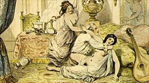 Vintage Erotic Illustration with a Seductive Retro Twist