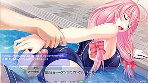 Akumeru family yunagi route part 2 features pool scene