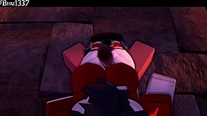 Succubus Delivers Wild Thighjob In Rough Anime