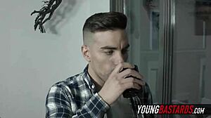 Young gay amateur sucks machine cock specifically