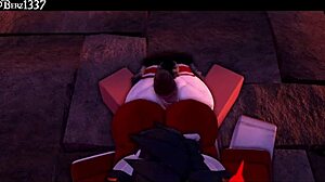 Succubus Delivers Wild Thighjob In Rough Anime