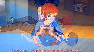Gwen Tennyson in animated porn scenes