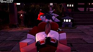 Succubus Delivers Wild Thighjob In Rough Anime