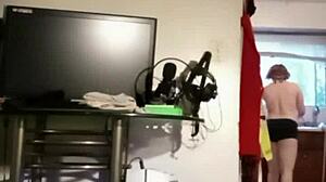 Amateur Gay Cleaning and Changing